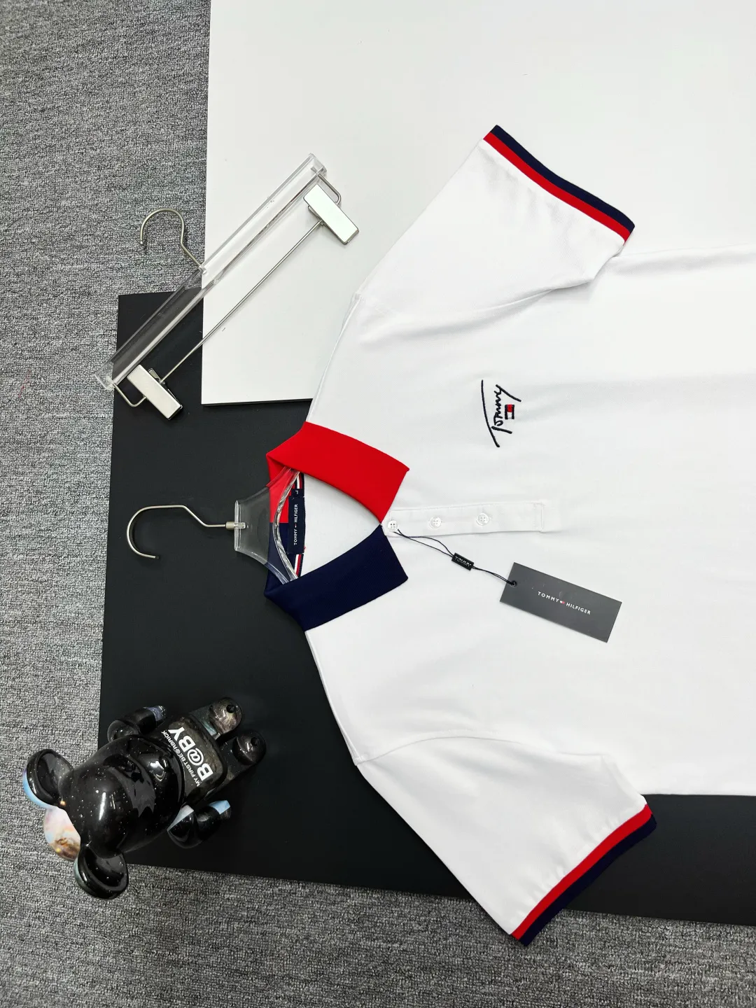 TOMMY New Arrival Polo Same Style 210 ， Factory New Arrival Versatile : Royal Blue White Red Size：M-3XL